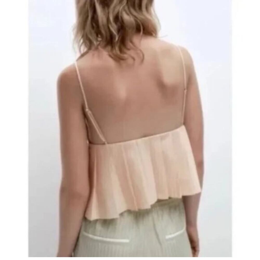 Zara Pleated Tank Top - Picture 3 of 10